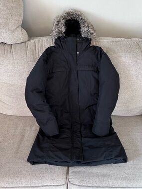 The North Face Arctic Parka Black Women’s S Hooded Faux Fur Jacket